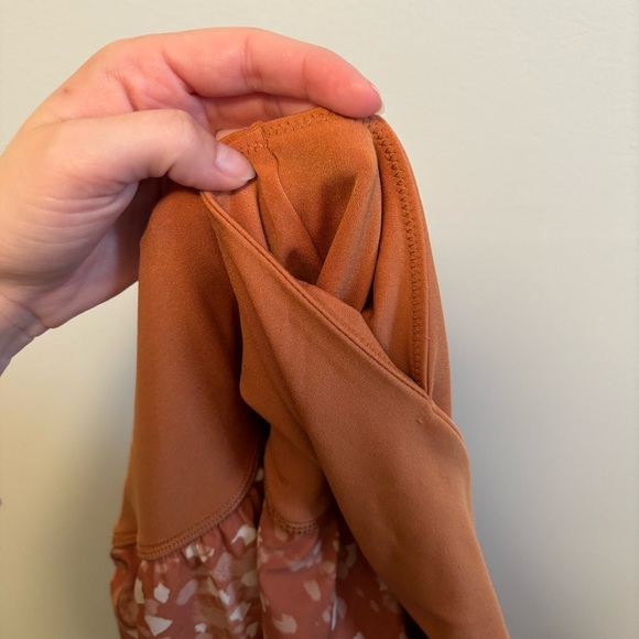 Aerie X Aly Raisman Offline Real Me Preppy Tennis Mini Skort Skirt Shorts Orange - Picture 8 of 9